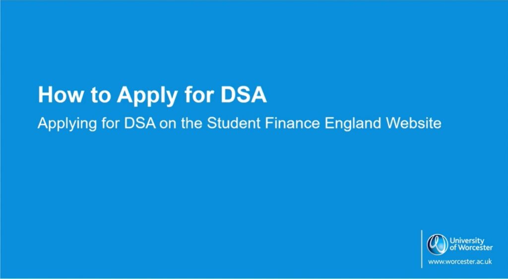 image of a YouTube video about how to apply for DSA
