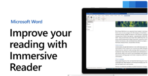 Screenshot of YouTube video about immersive reader